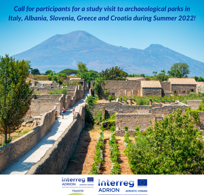 Call for participants for a study visit to archaeological parks